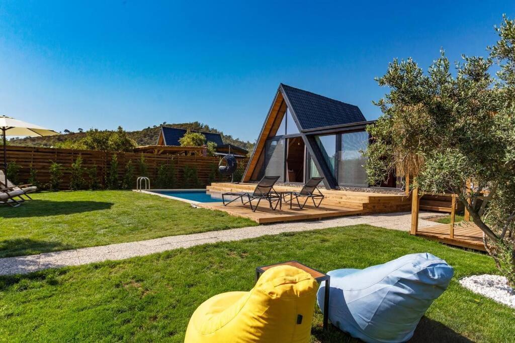 Villa Zeytin Havuzlu Jakuzili เฟทิเย ภายนอก รูปภาพ